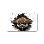 Warrior Panda T Shirt Magnet (Name Card) Front