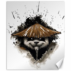 Warrior Panda T Shirt Canvas 8  X 10  by AmeeaDesign