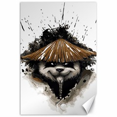 Warrior Panda T Shirt Canvas 20  X 30   by AmeeaDesign