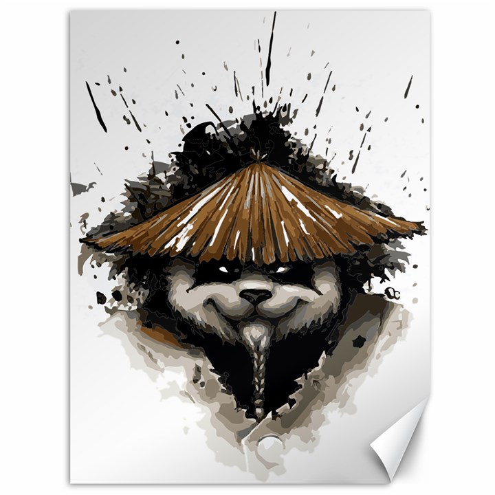 Warrior Panda T Shirt Canvas 36  x 48  