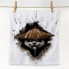 Warrior Panda T Shirt Face Towel by AmeeaDesign