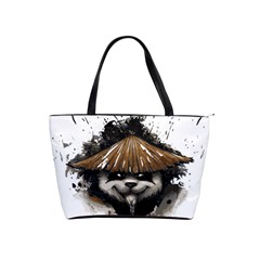 Warrior Panda T Shirt Shoulder Handbags by AmeeaDesign