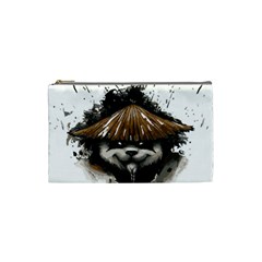 Warrior Panda T Shirt Cosmetic Bag (small)  by AmeeaDesign