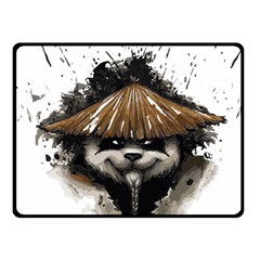 Warrior Panda T Shirt Fleece Blanket (small) by AmeeaDesign