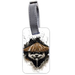 Warrior Panda T Shirt Luggage Tags (two Sides) by AmeeaDesign