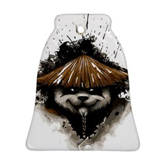 Warrior Panda T Shirt Ornament (bell)