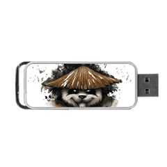 Warrior Panda T Shirt Portable Usb Flash (two Sides) by AmeeaDesign