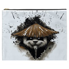 Warrior Panda T Shirt Cosmetic Bag (xxxl)  by AmeeaDesign