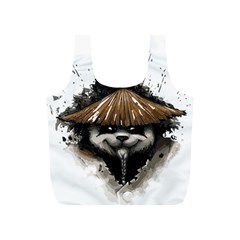 Warrior Panda T Shirt Full Print Recycle Bags (s)  by AmeeaDesign