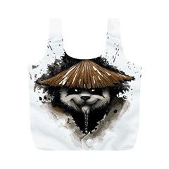 Warrior Panda T Shirt Full Print Recycle Bags (m)  by AmeeaDesign