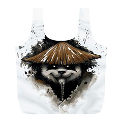 Warrior Panda T Shirt Full Print Recycle Bags (l)  by AmeeaDesign