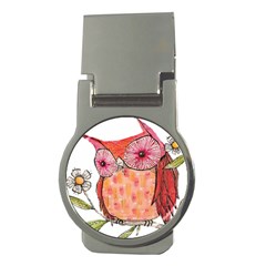 Summer Colourful Owl T Shirt Money Clips (round)  by AmeeaDesign