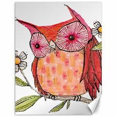 Summer Colourful Owl T Shirt Canvas 12  X 16   by AmeeaDesign