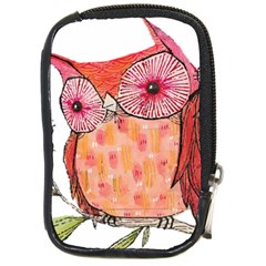 Summer Colourful Owl T Shirt Compact Camera Cases by AmeeaDesign