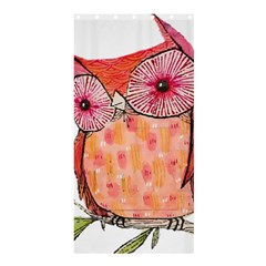 Summer Colourful Owl T Shirt Shower Curtain 36  X 72  (stall)  by AmeeaDesign