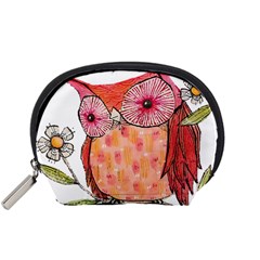 Summer Colourful Owl T Shirt Accessory Pouches (small)  by AmeeaDesign