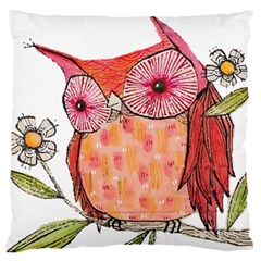 Summer Colourful Owl T Shirt Standard Flano Cushion Case (one Side) by AmeeaDesign