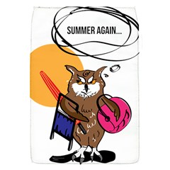 Owl That Hates Summer T Shirt Flap Covers (s)  by AmeeaDesign