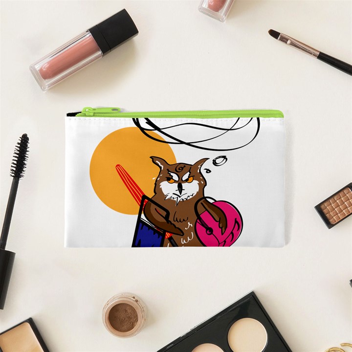 Owl That Hates Summer T Shirt Cosmetic Bag (XS)