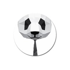 Office Panda T Shirt Magnet 3  (round) by AmeeaDesign