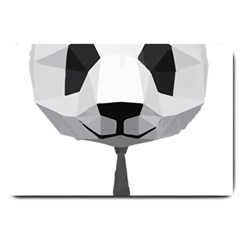 Office Panda T Shirt Large Doormat 