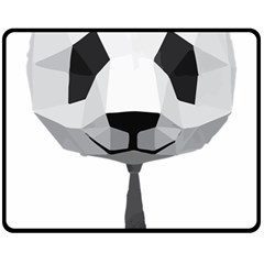 Office Panda T Shirt Fleece Blanket (Medium) 