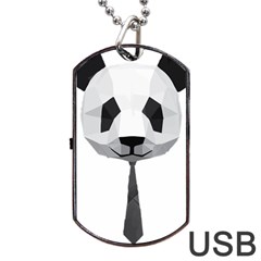 Office Panda T Shirt Dog Tag USB Flash (One Side)