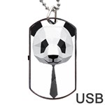 Office Panda T Shirt Dog Tag USB Flash (Two Sides) Front