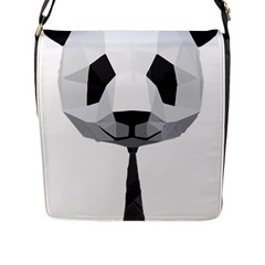 Office Panda T Shirt Flap Messenger Bag (l)  by AmeeaDesign