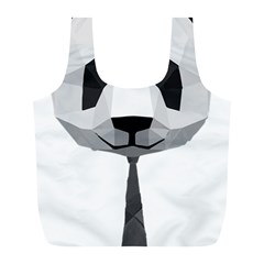 Office Panda T Shirt Full Print Recycle Bags (L) 