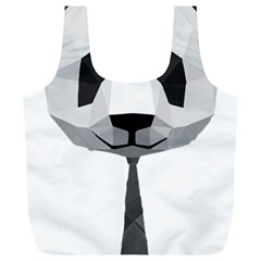 Office Panda T Shirt Full Print Recycle Bags (L) 