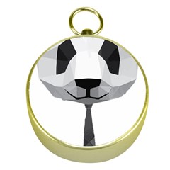 Office Panda T Shirt Gold Compasses