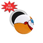 Corgi With Sunglasses And Scarf T Shirt 1.75  Magnets (10 pack)  Front