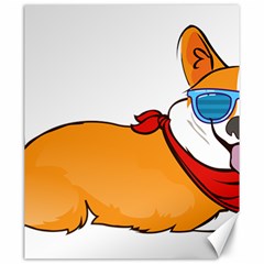 Corgi With Sunglasses And Scarf T Shirt Canvas 20  X 24   by AmeeaDesign