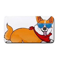 Corgi With Sunglasses And Scarf T Shirt Medium Bar Mats by AmeeaDesign