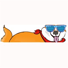 Corgi With Sunglasses And Scarf T Shirt Large Bar Mats by AmeeaDesign