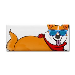 Corgi With Sunglasses And Scarf T Shirt Cosmetic Storage Cases by AmeeaDesign