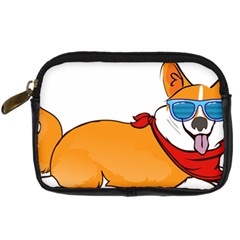 Corgi With Sunglasses And Scarf T Shirt Digital Camera Cases by AmeeaDesign