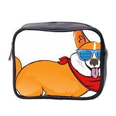 Corgi With Sunglasses And Scarf T Shirt Mini Toiletries Bag 2-side by AmeeaDesign