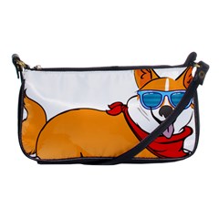 Corgi With Sunglasses And Scarf T Shirt Shoulder Clutch Bags by AmeeaDesign