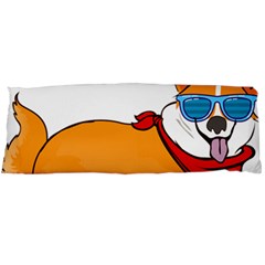 Corgi With Sunglasses And Scarf T Shirt Body Pillow Case (dakimakura) by AmeeaDesign