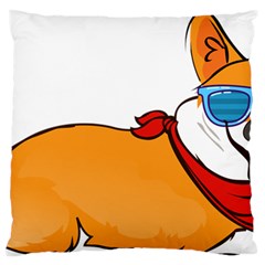 Corgi With Sunglasses And Scarf T Shirt Standard Flano Cushion Case (one Side) by AmeeaDesign