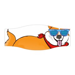 Corgi With Sunglasses And Scarf T Shirt Stretchable Headband by AmeeaDesign