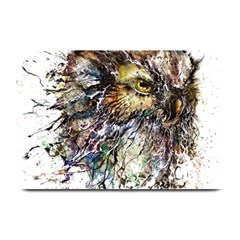 Angry And Colourful Owl T Shirt Plate Mats by AmeeaDesign