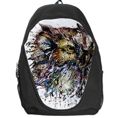 Angry And Colourful Owl T Shirt Backpack Bag by AmeeaDesign