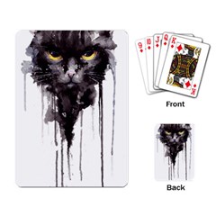 Angry Cat T Shirt Playing Card by AmeeaDesign