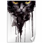 Angry Cat T Shirt Canvas 12  x 18   11.88 x17.36  Canvas - 1