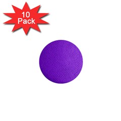 Purple Skin Leather Texture Pattern 1  Mini Buttons (10 Pack)  by paulaoliveiradesign