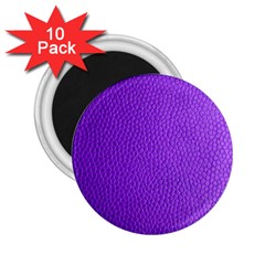 Purple Skin Leather Texture Pattern 2 25  Magnets (10 Pack)  by paulaoliveiradesign