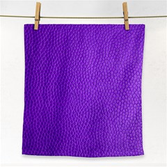 Purple Skin Leather Texture Pattern Face Towel